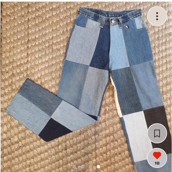 Custom Patchwork Levi’s - Picture 3 of 6